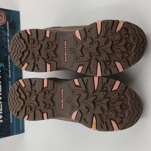 Skechers Trego-Alpine Trail brown tan size 7.5 outside ankle lace up boots - Picture 5 of 8